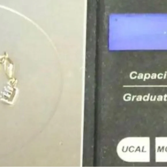 Beautiful Solid 10K YELLOW GOLD 1cttw LONG DIAMOND PENDANT NOT SCRAP. - Picture 6 of 11